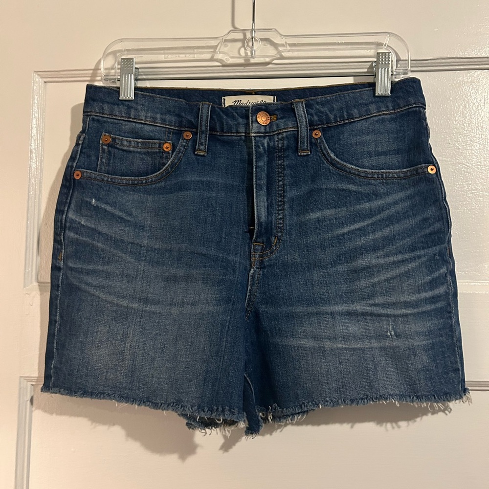 Madewell Classic Blue Denim Jean Cut Off Shorts